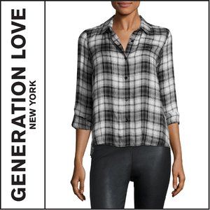 NWT { Generation Love } “Calvin" Plaid Shirt